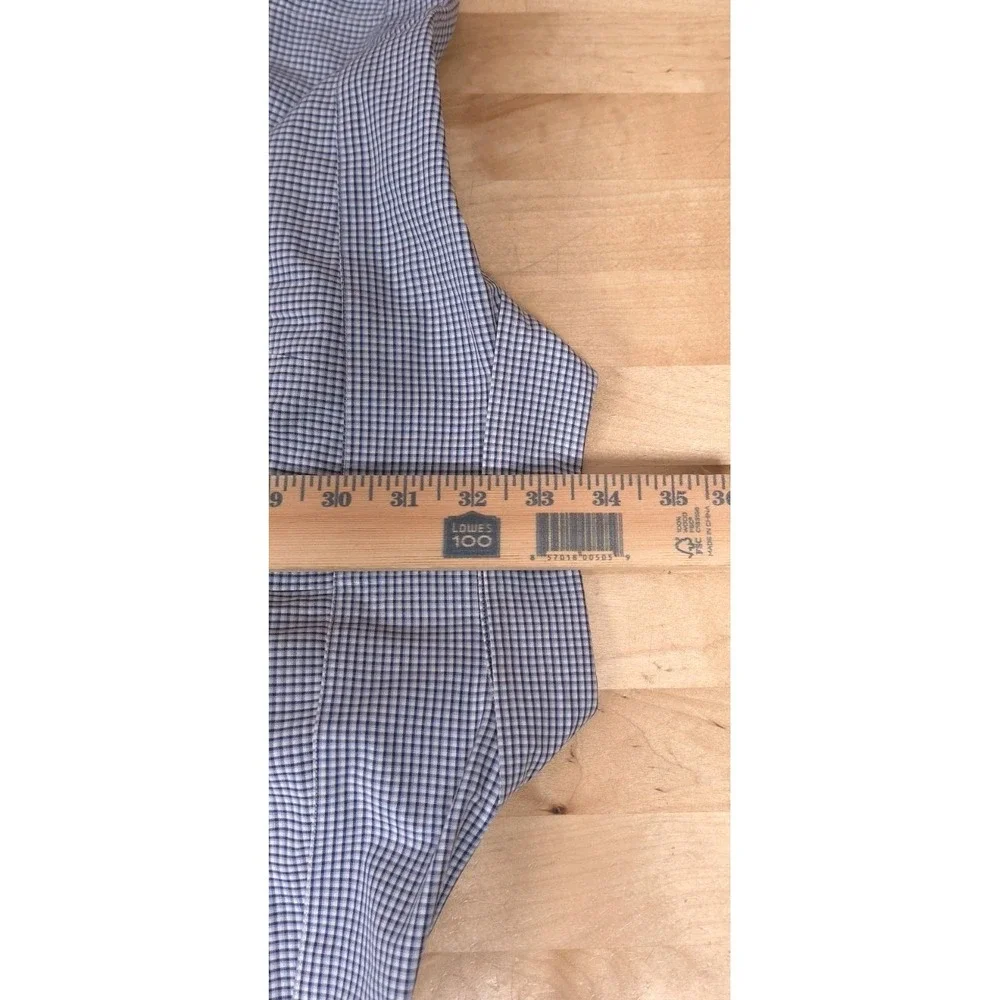 Polo Ralph Lauren Yarmouth Shirt Mens 17 34/35 Blue Gingham Check Button Down